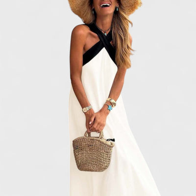 Сиена - Рокля с Кръстосан Деколте