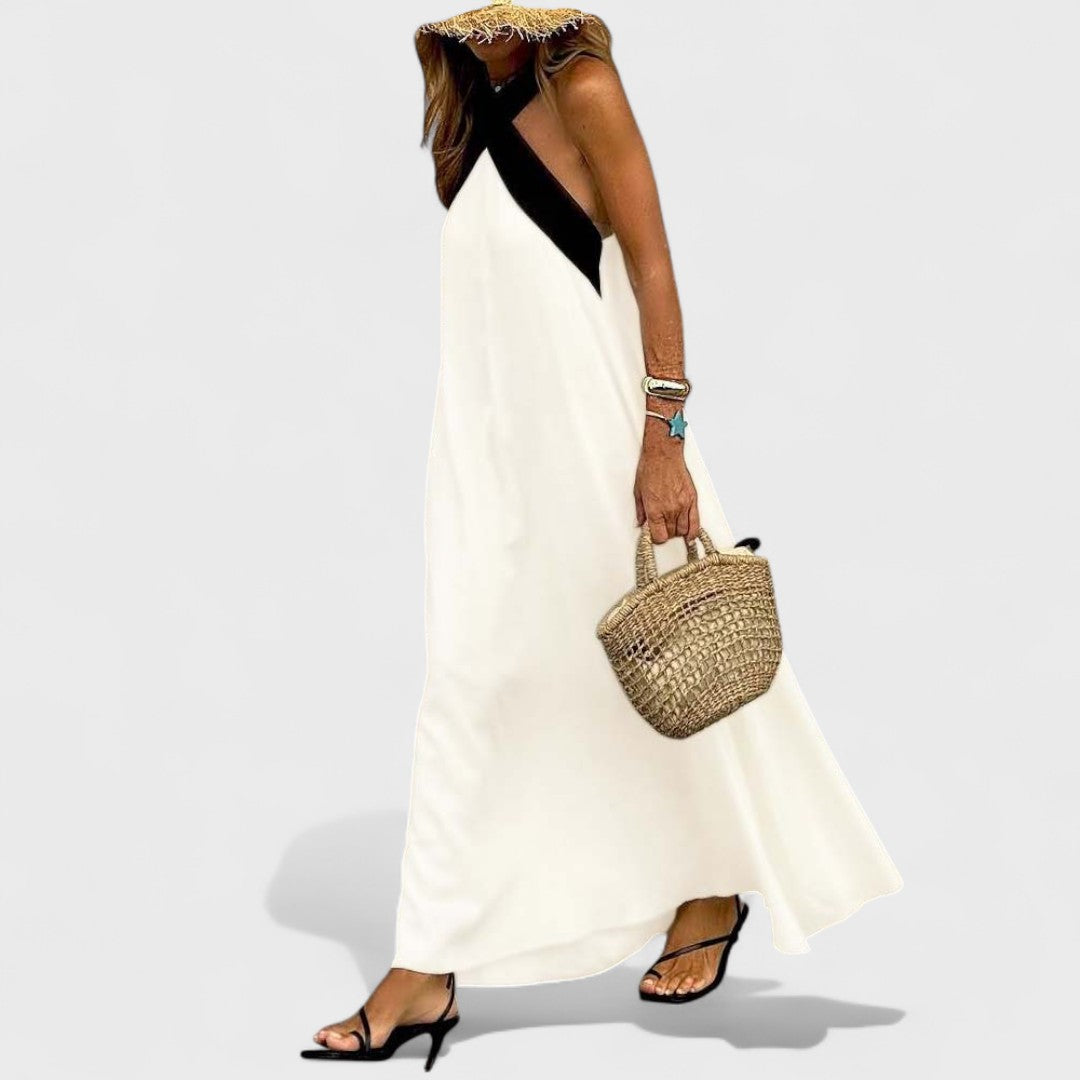 Сиена - Рокля с Кръстосан Деколте