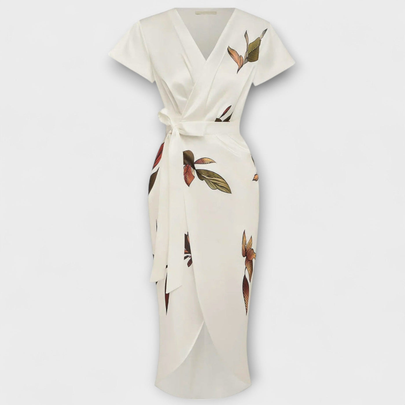 Сатенена завиваща се рокля