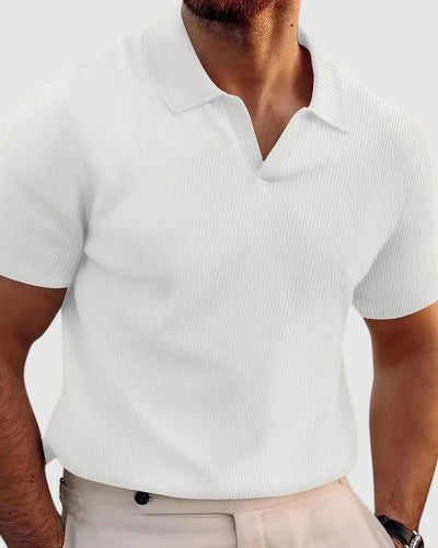 Либуше – Рибана тениска с V-образно деколте