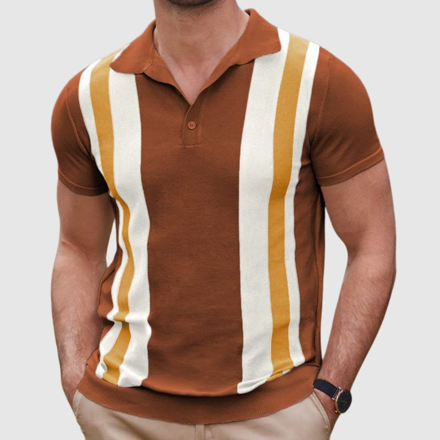 Либуше – Поло тениска с контрастни детайли