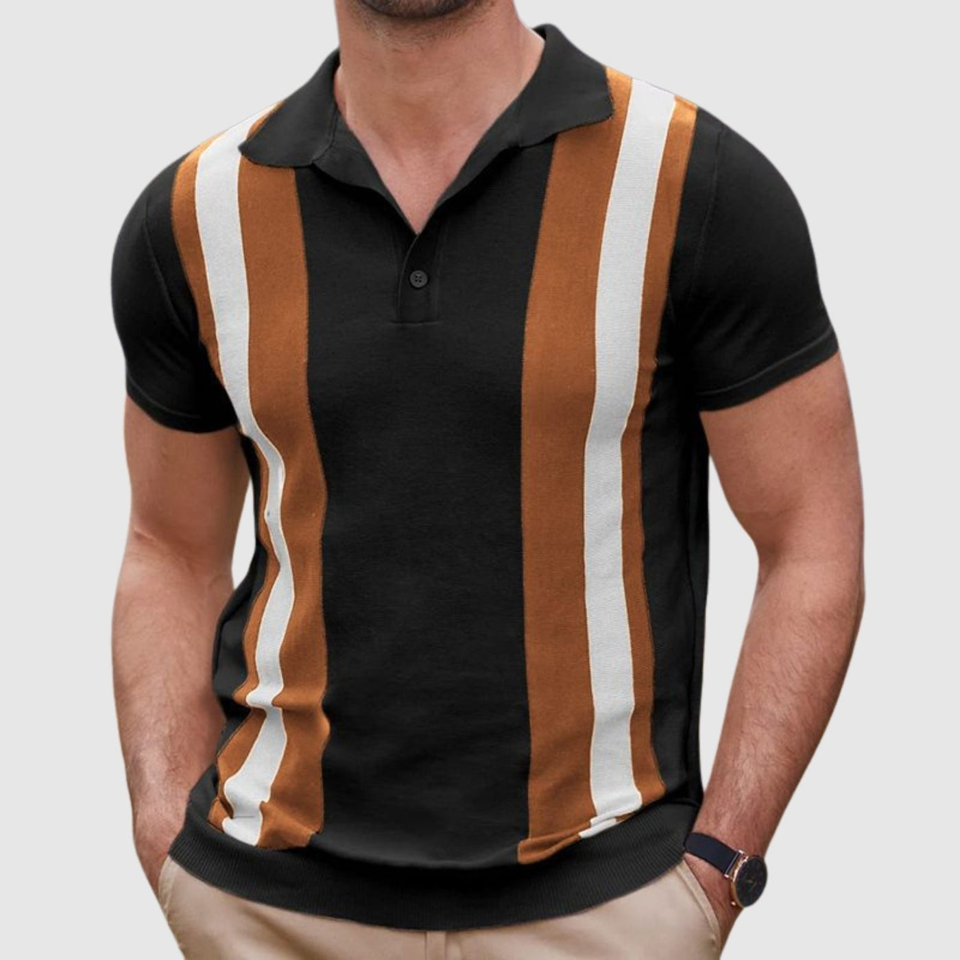 Либуше – Поло тениска с контрастни детайли