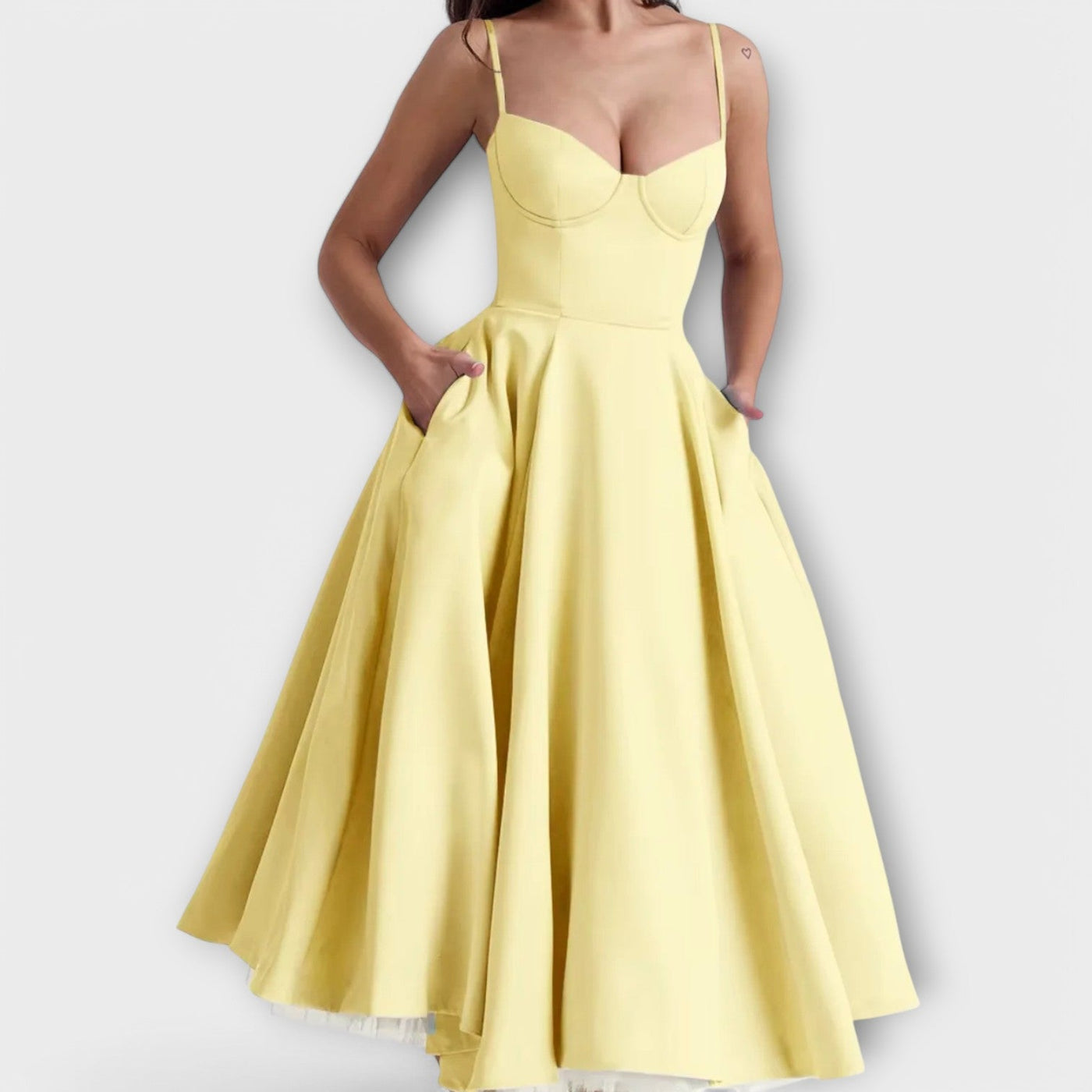 Мели – Лек летен рокля с корсетен детайл