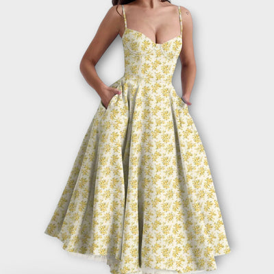 Мели – Лек летен рокля с корсетен детайл