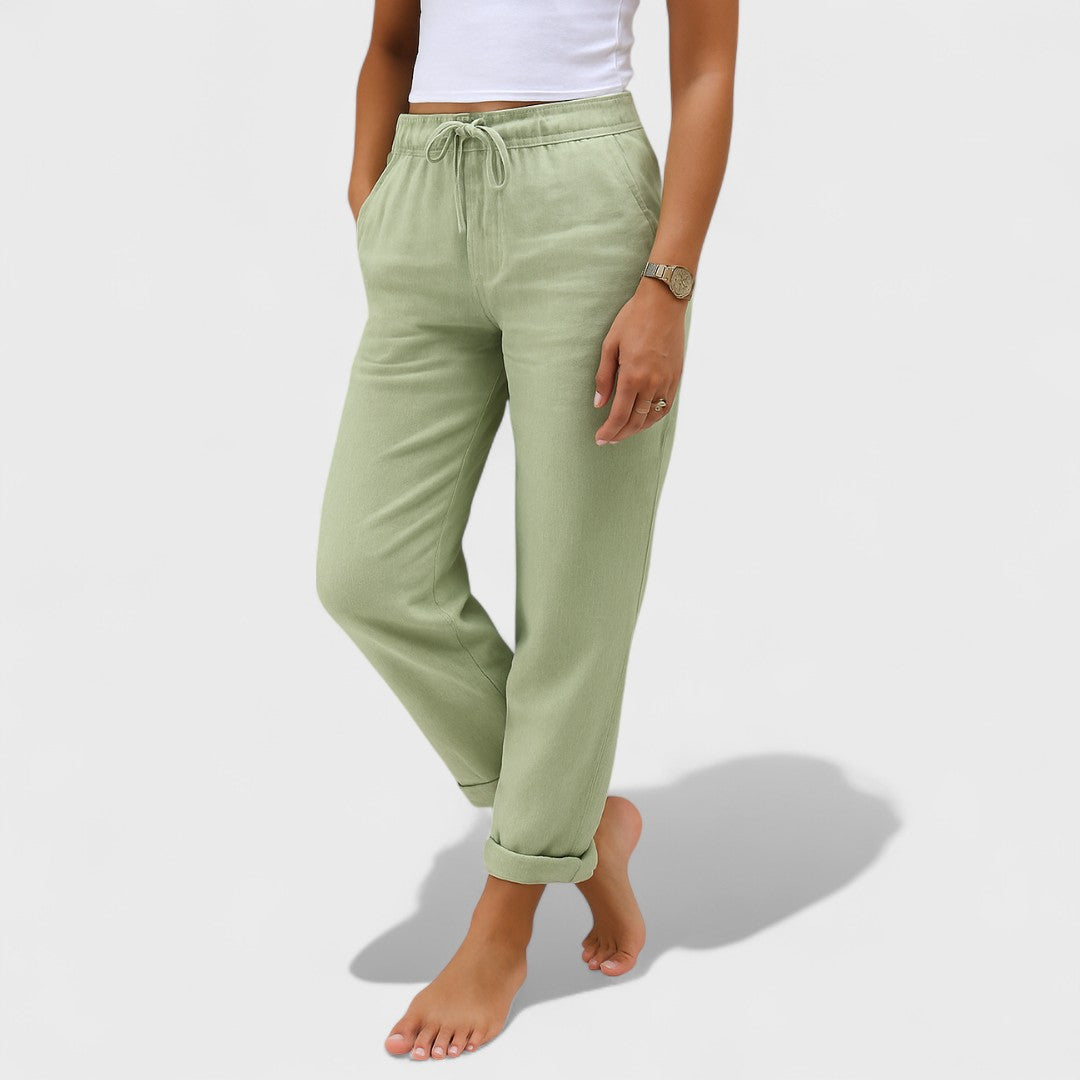 Клара - ленени Stretch Панталони