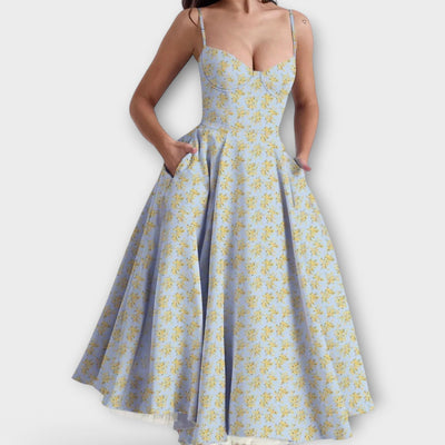 Мели – Лек летен рокля с корсетен детайл