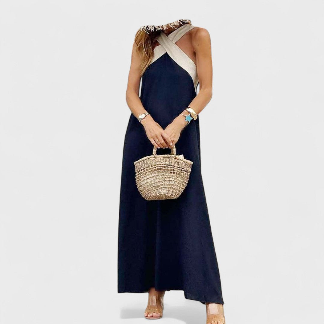 Сиена - Рокля с Кръстосан Деколте