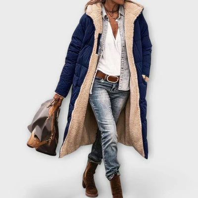 Кора - Топло палто с кожена подплата