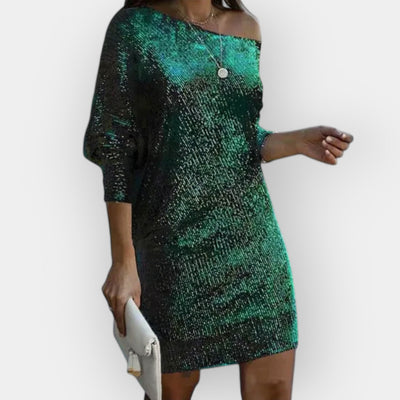 Вечерна рокля с пайети