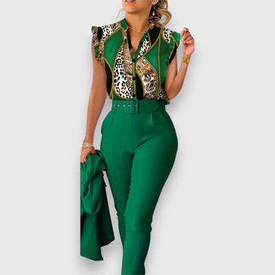 Комплект от два елемента с модерен леопардов десен