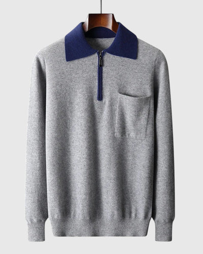 Либуше - Поло Кастелле с цип от кашмир