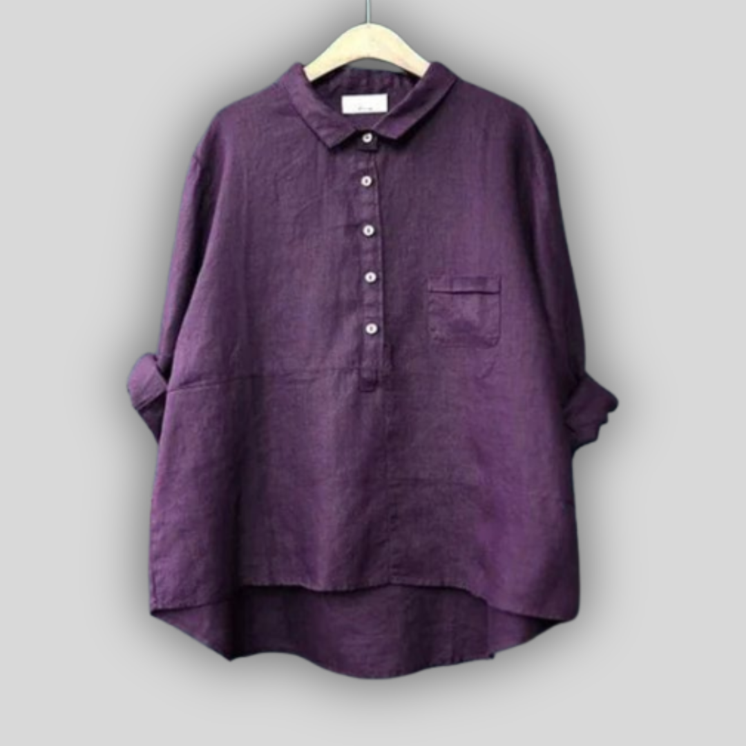 Ленена Блуза Зелена Простота