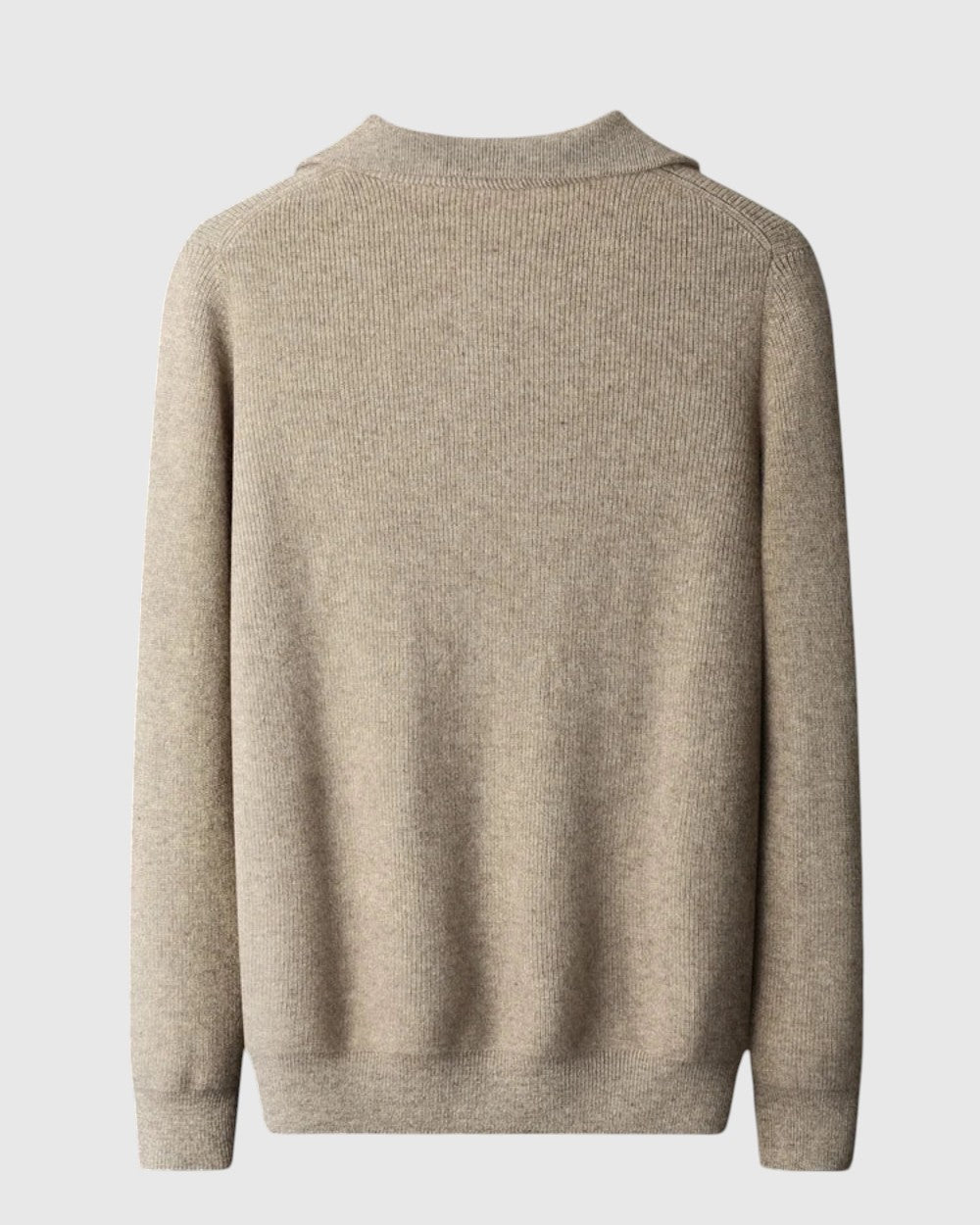 Либуше - Портфолио с поло от кашмир с половин цип