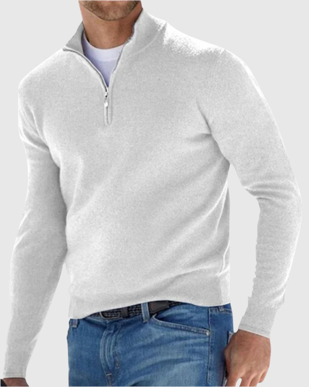 Либуше - Елегантен пуловер с цип