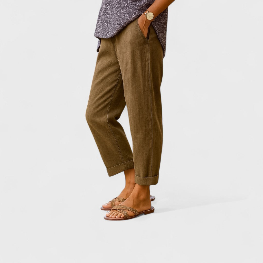 Отýлие - Летни панталони от лен и памук
