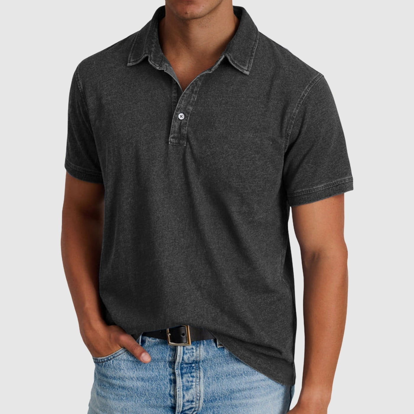 Либуше – Винтидж поло риза с копчета