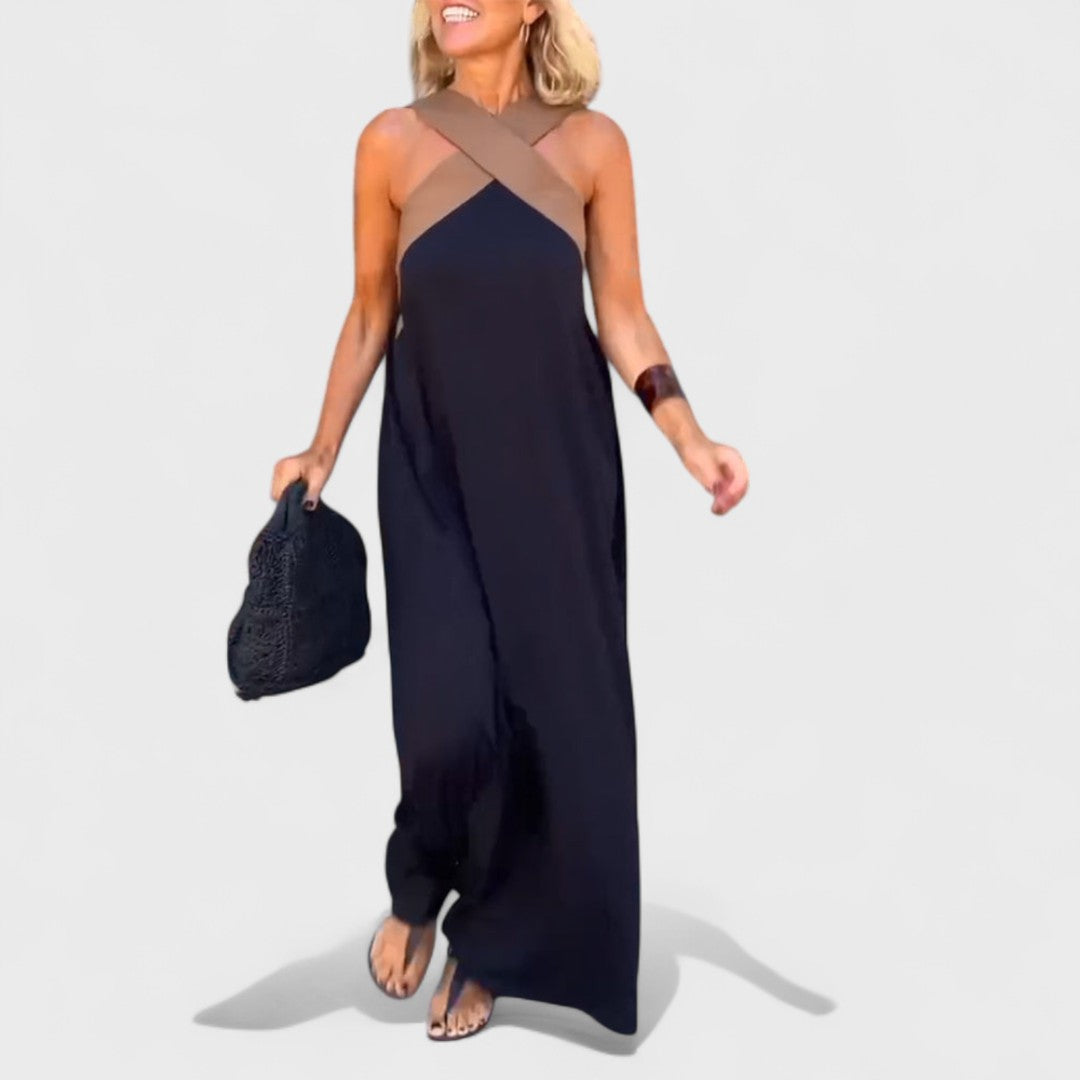 Сиена - Рокля с Кръстосан Деколте