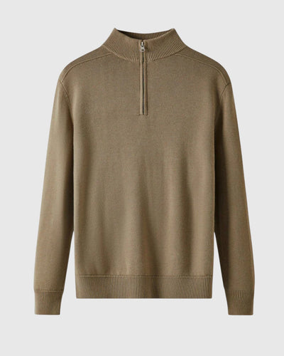 Либуше - Свитер с цип от мерино вълна Капри