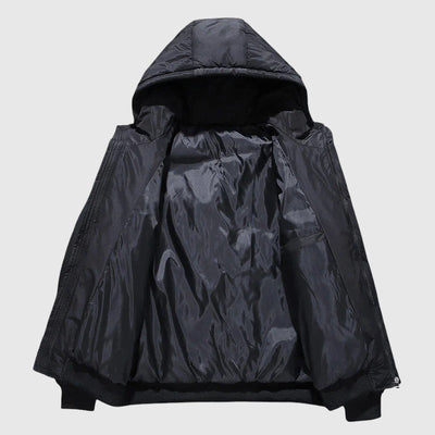 Josef - Пухено яке с качулка и устойчиво покритие 