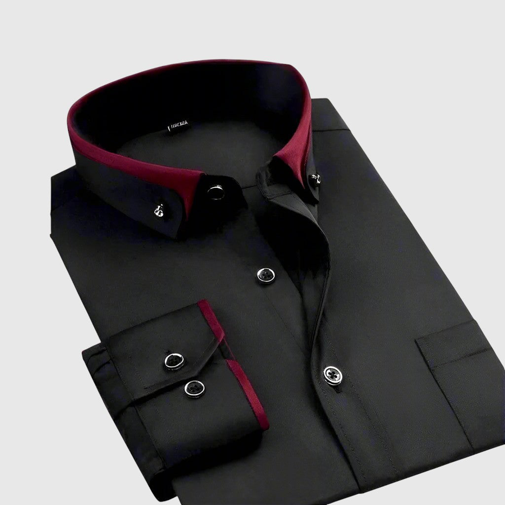 Ян - Риза с контрастен як