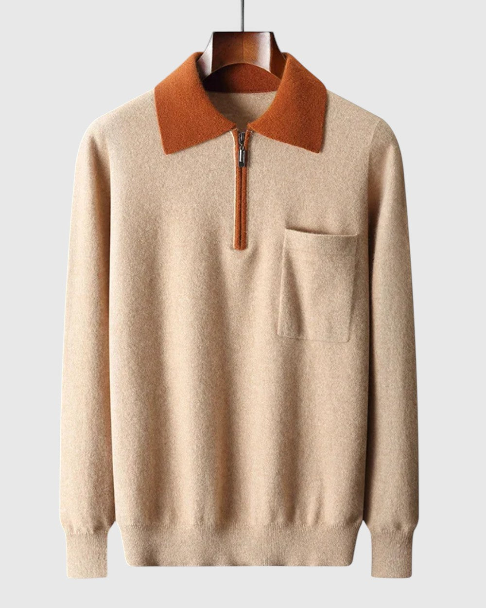 Либуше - Поло Кастелле с цип от кашмир