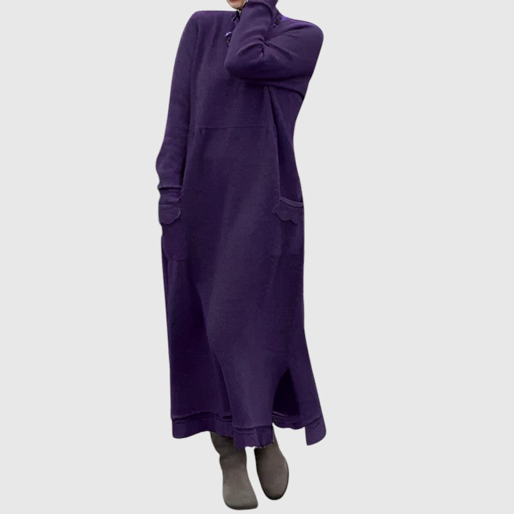 Грета | Топли и удобни зимни рокли с джобове