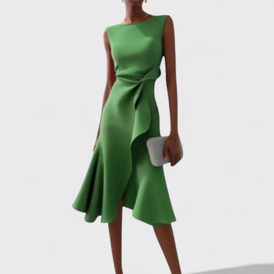 Андреа - Асиметрична рокля с елегантни надигания