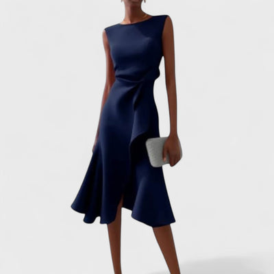 Андреа - Асиметрична рокля с елегантни надигания