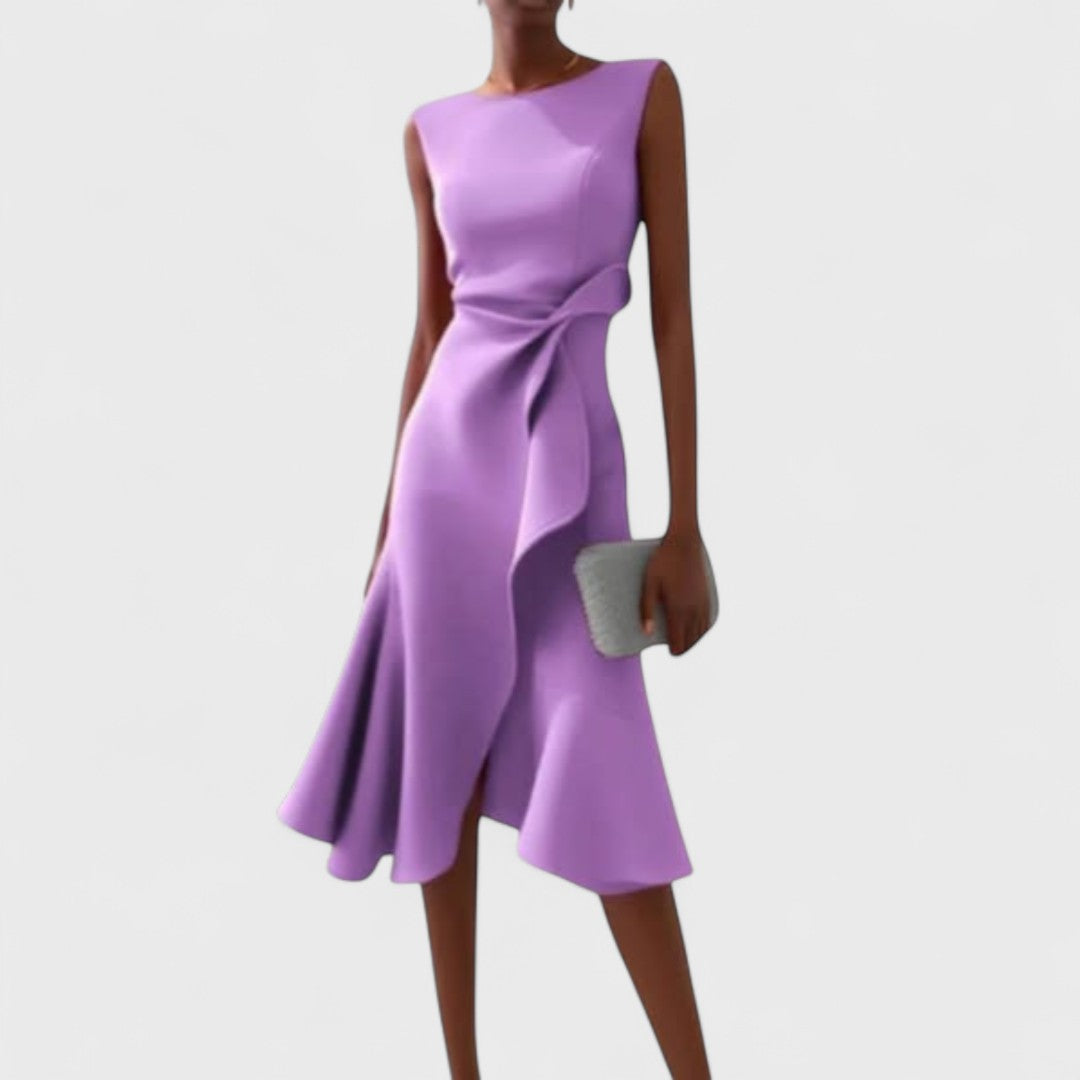 Андреа - Асиметрична рокля с елегантни надигания