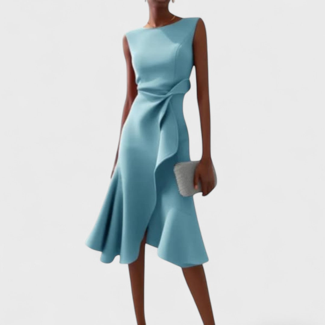 Андреа - Асиметрична рокля с елегантни намачквания