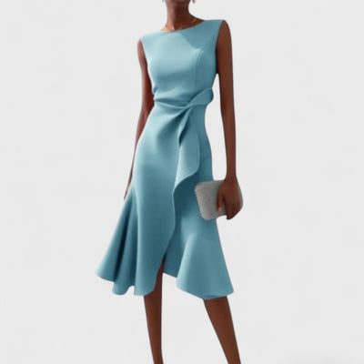 Андреа - Асиметрична рокля с елегантни надигания