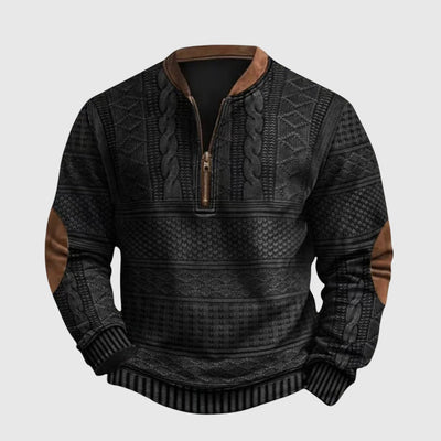 Чарлз - Пуловер с половин цип