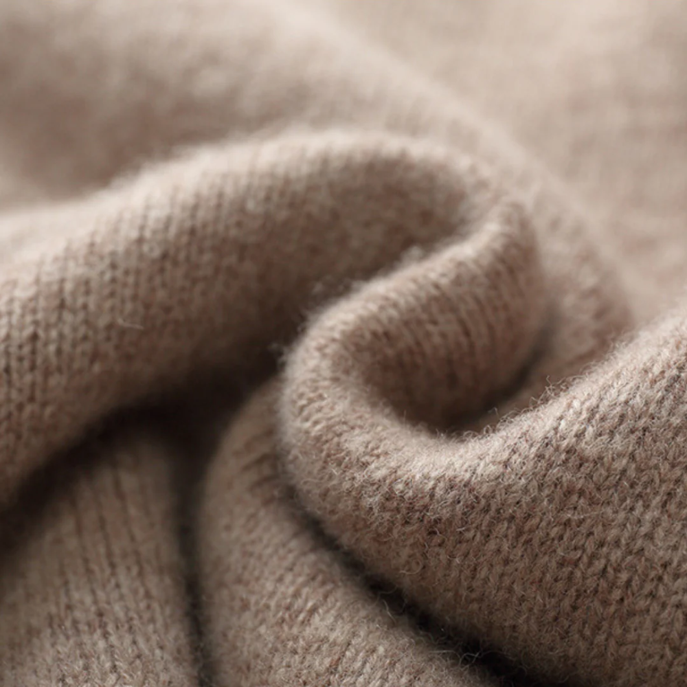 Либуше - Пуловер с цип Taranto от мерино вълна