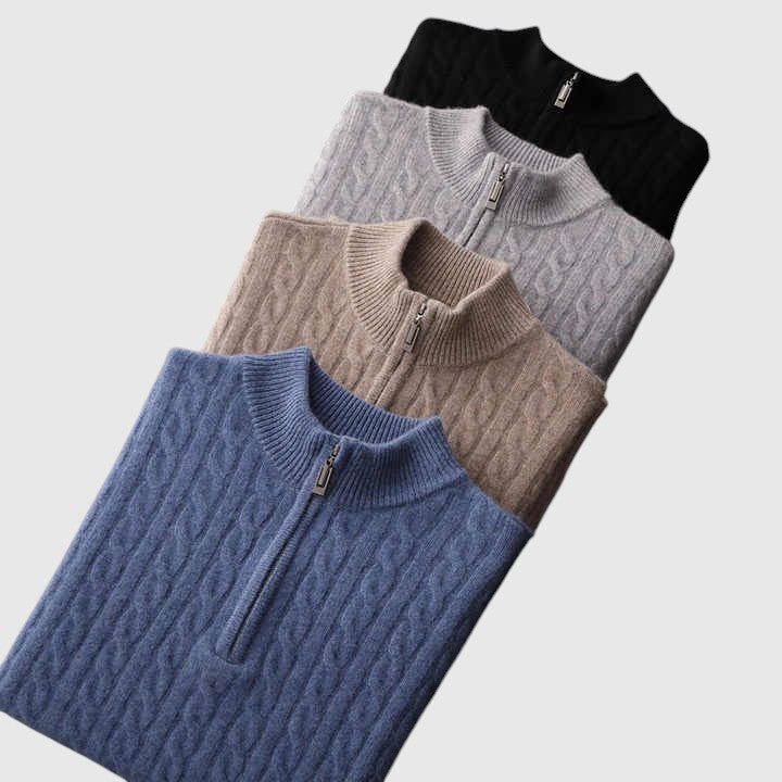 Либуше - Плетена поло риза от кашмир Deneb