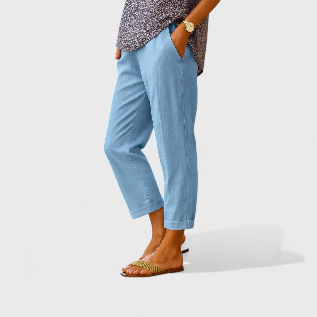 Отýлие - Летни панталони от лен и памук