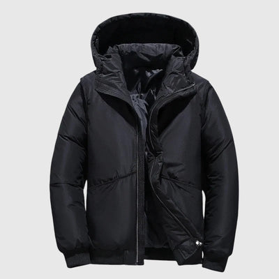 Josef - Пухено яке с качулка и устойчиво покритие 