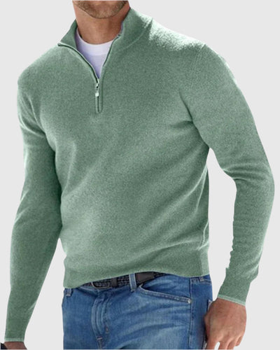 Либуше - Елегантен пуловер с цип