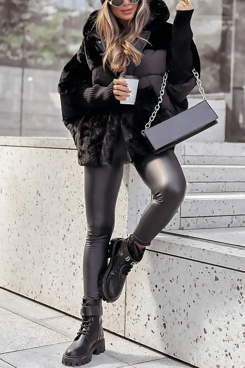 Ава - Елегантно пухено яке