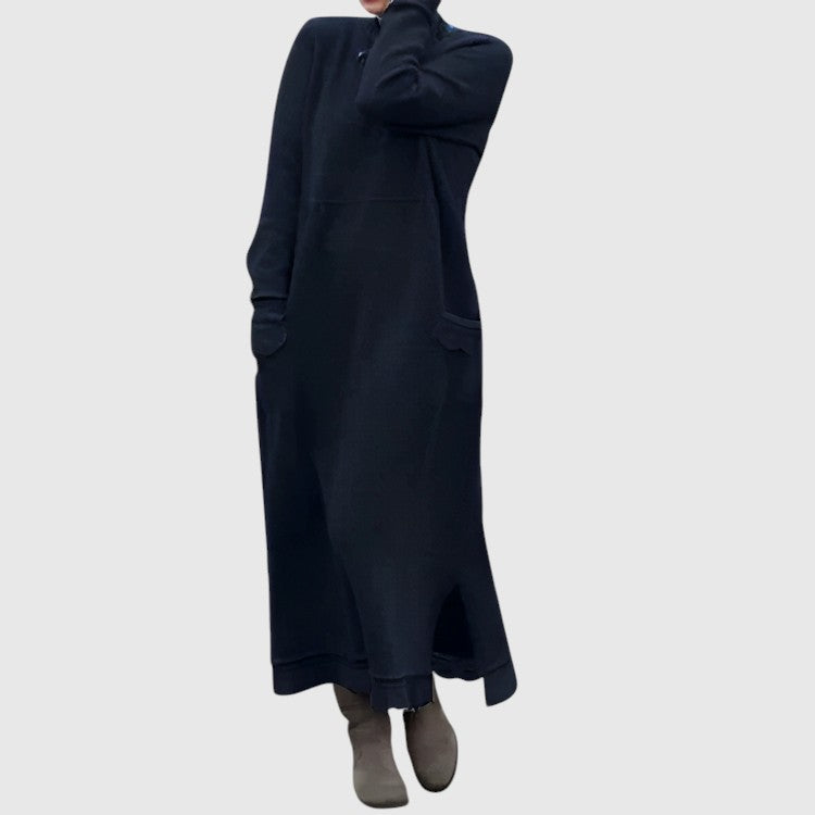 Грета | Топли и удобни зимни рокли с джобове