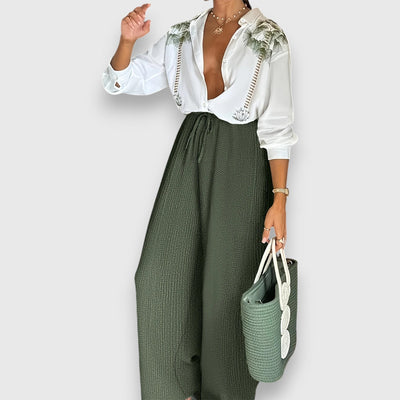 Комплект с двуцветен стил