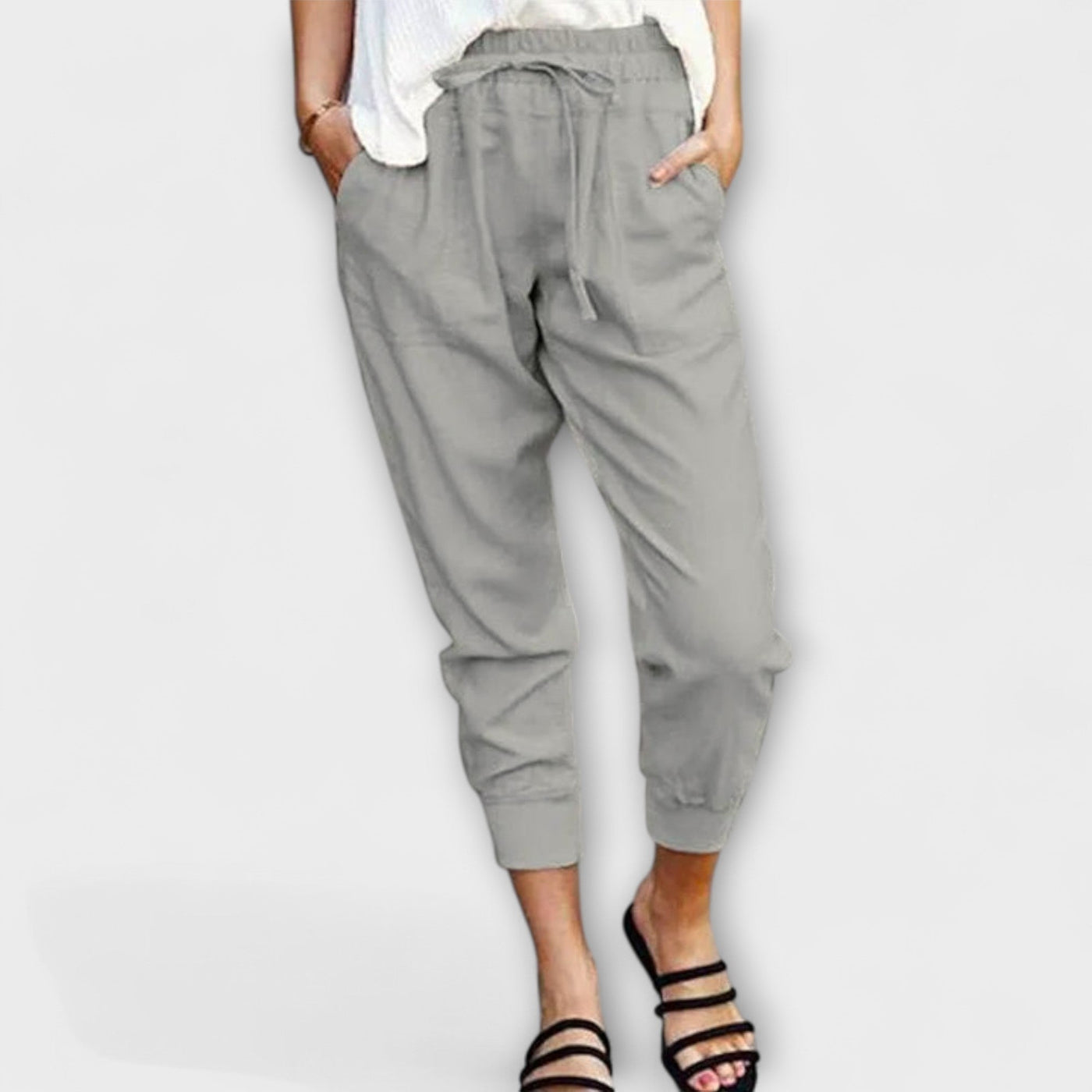 Блеър – Леки ленени панталони с памучна смес