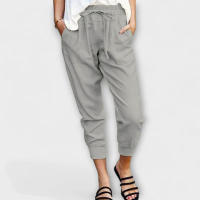 Блеър – Леки ленени панталони с памучна смес