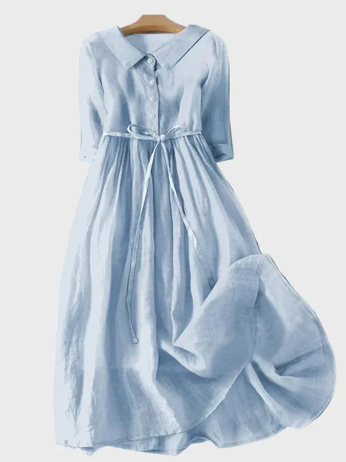 Рокля с елегантна яка