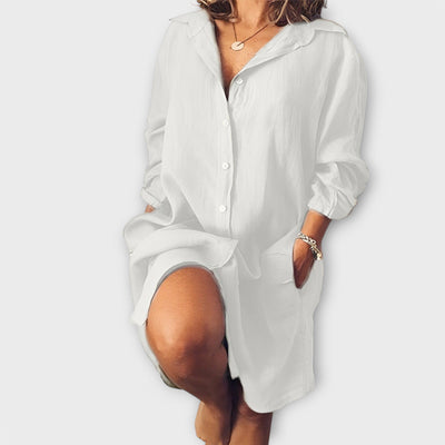 Летен ленен блузон за ежедневно носене