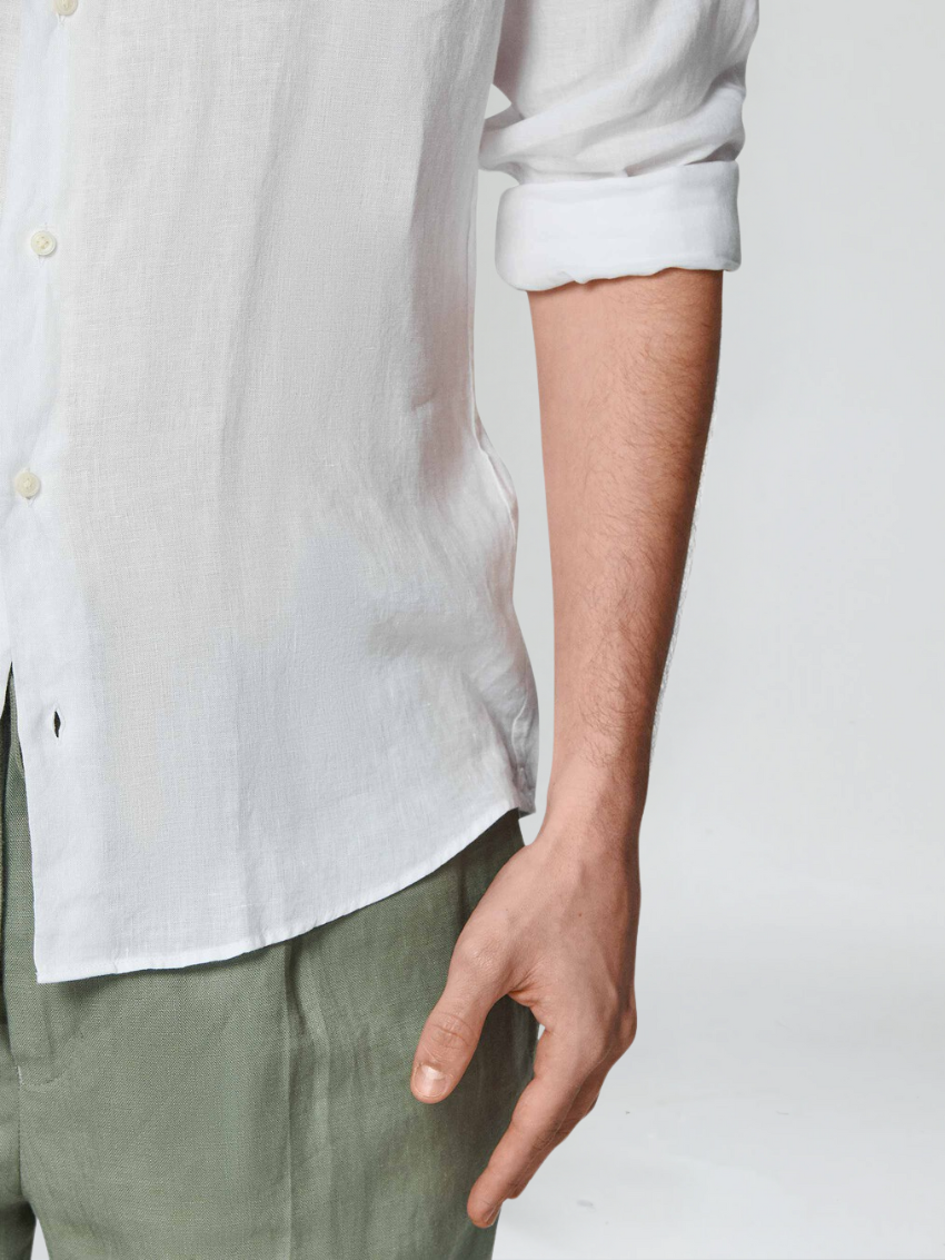 Есенциална Ленена Риза - Бяла