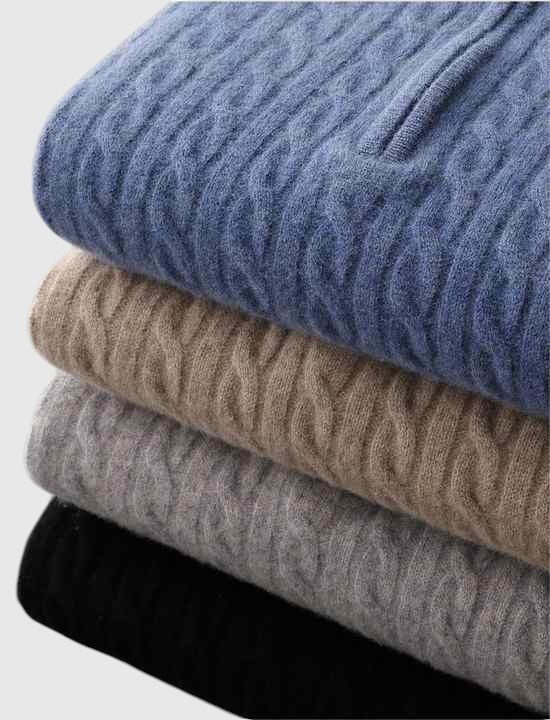 Либуше - Плетена поло риза от кашмир Deneb