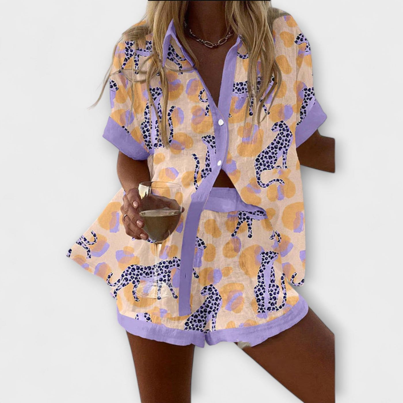 Реолия – Комплект с леопардов десен