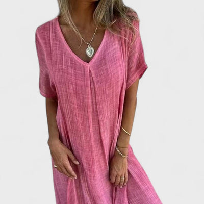 Естер - Рокля с V-образно деколте