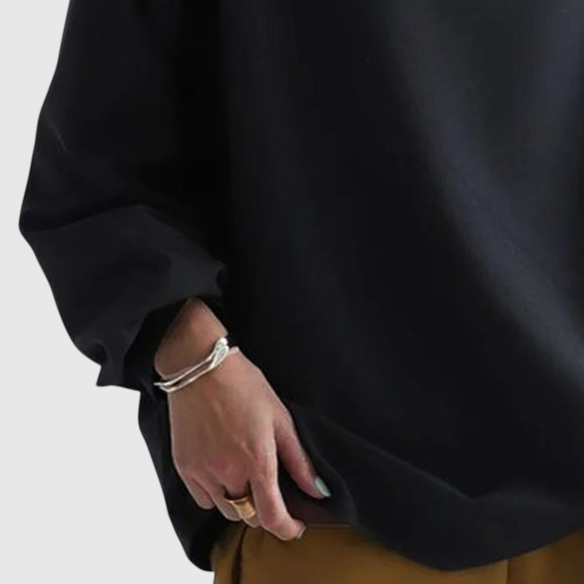 Габриела - Елегантен пуловер с висок як