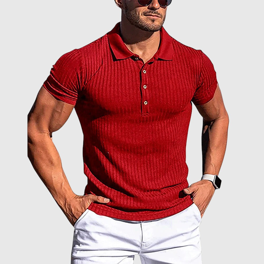 Либуше - Елегантно райе поло риза